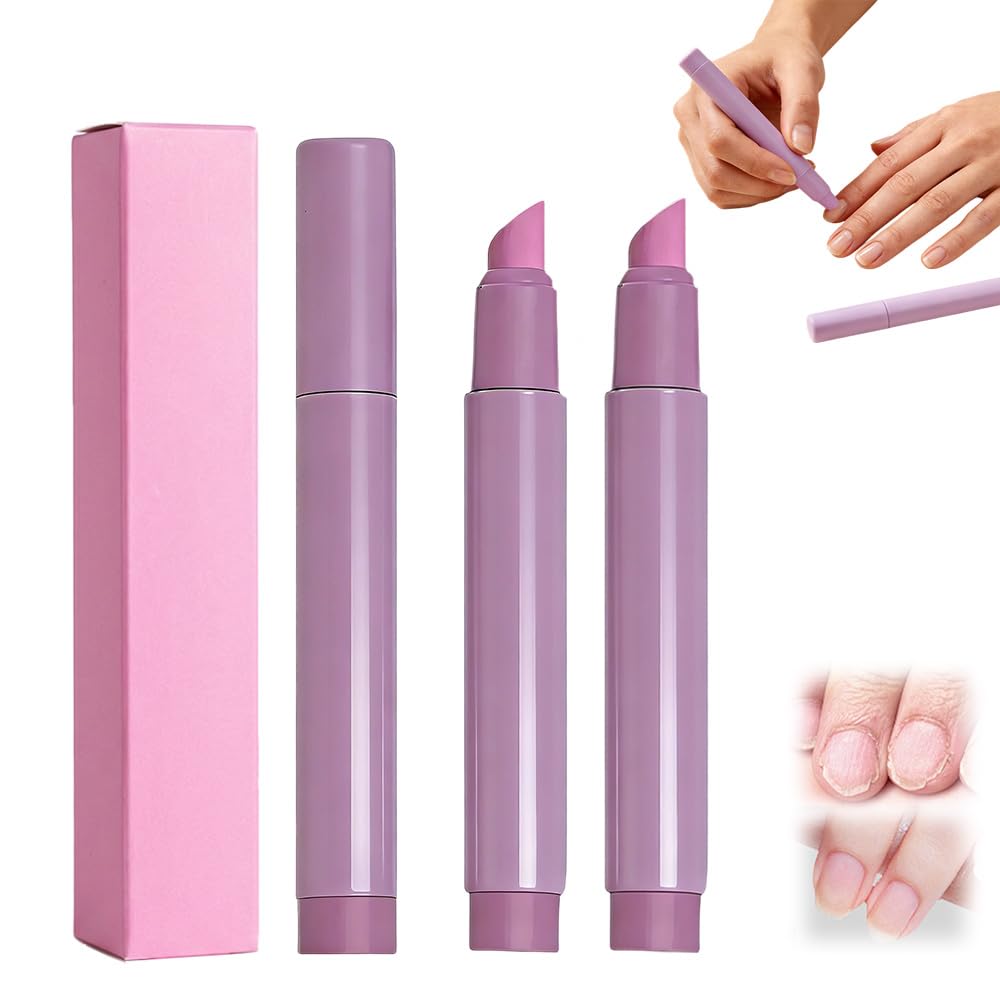 Cuticle Treatment Pen - 3-in-1 Nail Care Remover & Pusher with Ceramic Tip | Purple