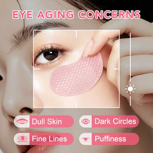 LUCKY CAT PDRN Collagen Eye Patches for Dark Circles & Puffiness (60 Ct)