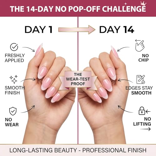 PILOLO Timeless Romance Polka Dot Press On Nails - Short Almond Manicure Kit
