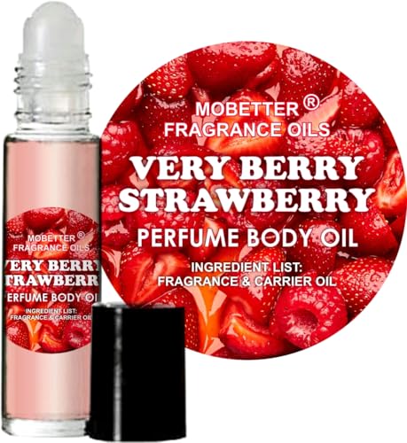 MOBETTER FRAGRANCE OILS Very Berry Strawberry Perfume Body Oil - Long-Lasting Scent