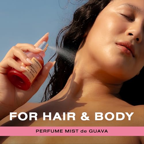 Ceremonia Perfume Mist De Guava | Alcohol-Free Hair & Body Mist with Notes of Guava, Lemon Zest & Peach | Light Glowy Shimmer, 1.7 fl oz