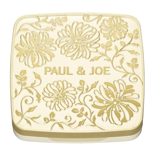 Paul & Joe Compact Makeup Case - White and Gold Design