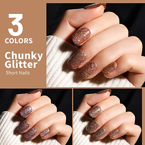 Teenitor 576Pcs Short Square Press On Nails Kit - Matte, Glossy & Glitter