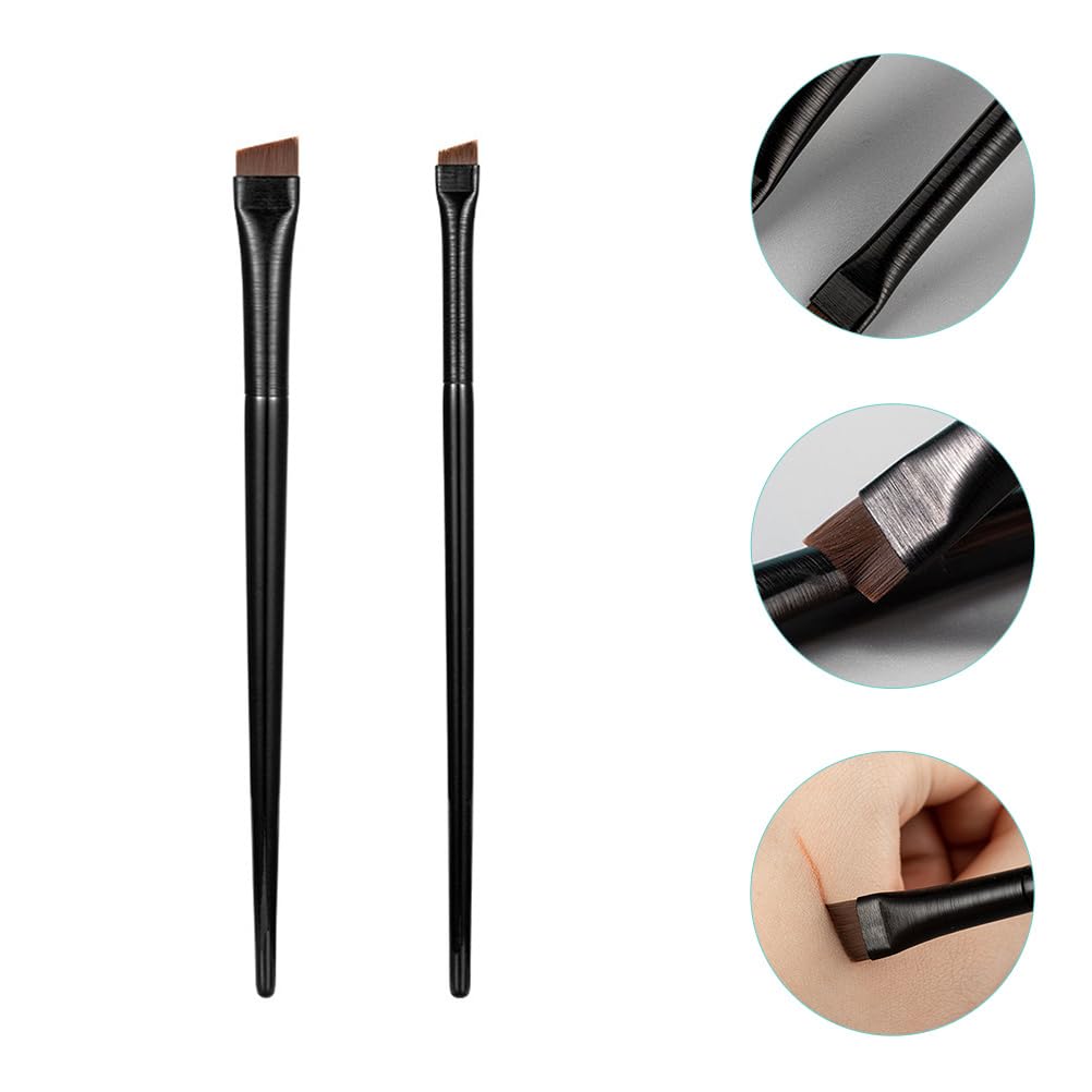 Eyebrow Brush Set - Ultra Fine Angled Eyeliner & Brow Brushes | Soft Bristles for Precise Eye Makeup
