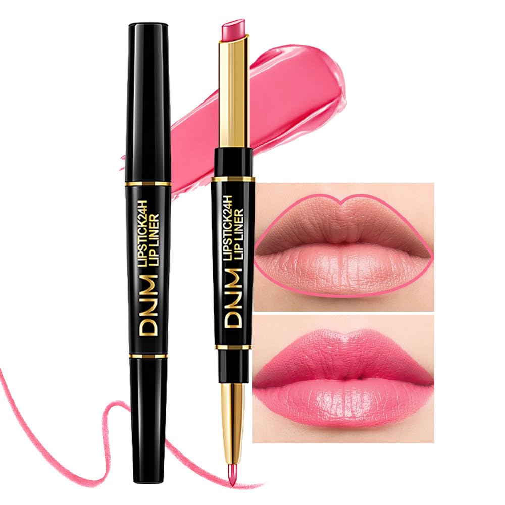 Chestnut Nude Brown Matte Lip Liner & Lipstick Set - Long Lasting, Waterproof, Smudge Proof | Antique Rose