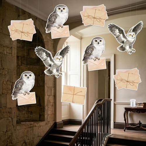 20Pcs Magic School Party Decoration Garland Set with Owls