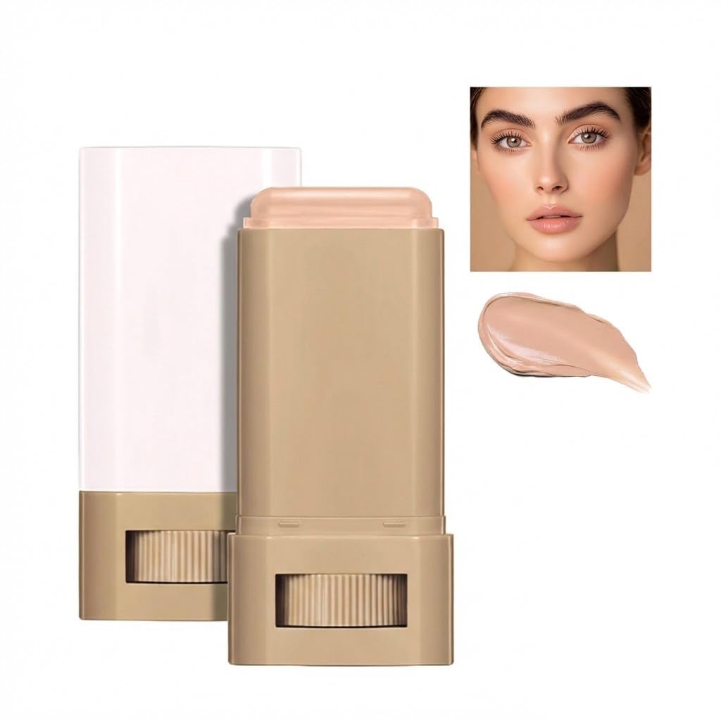 Beauty Balm Serum Tint Stick - Hydrating Face Foundation with Buildable Coverage | Moisturizing Concealer for Glowing Skin (1#, 1)