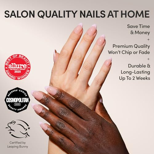 Glamnetic Press On Nails - Pink Me Up Short Almond Glossy Kit