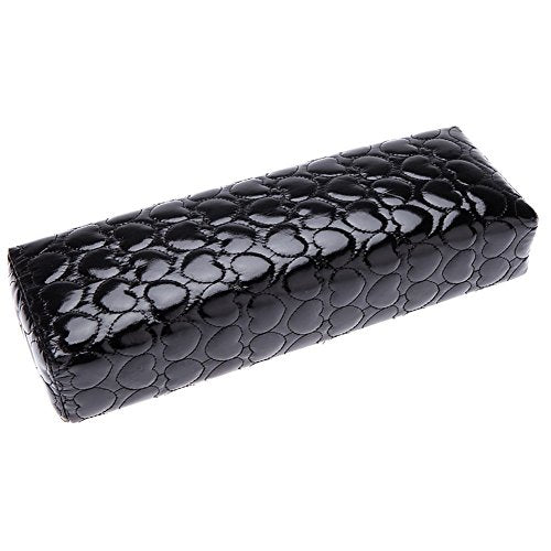 Minejin Professional PU Leather Nail Art Hand Rest Pillow - Black