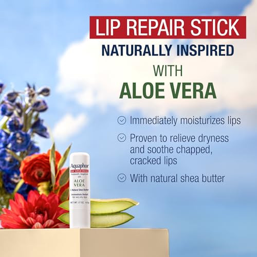 Aquaphor Naturally Inspired Lip Repair Stick with Aloe Vera - 0.17 oz
