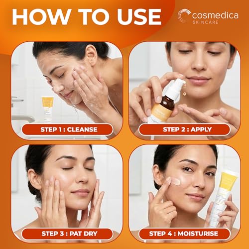 Cosmedica Vitamin C Serum 1 fl oz - Brightening & Anti-Aging with Hyaluronic Acid