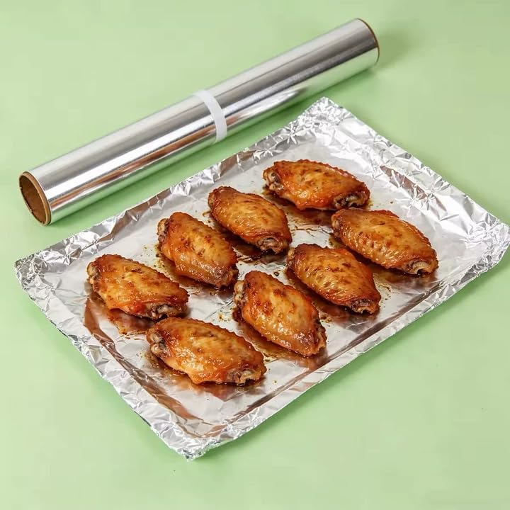 Heavy Duty Aluminum Foil Rolls - Non-Stick Baking Surface | Food Grade Kitchen Wrap