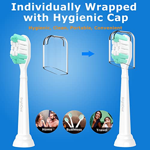 BrightDeal Replacement Toothbrush Heads for Philips Sonicare - 4 Pack