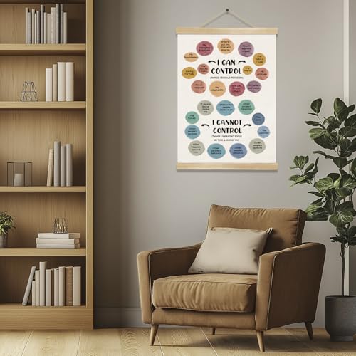 I Can Control Wall Art Poster - Mental Health Affirmation Decor 14x18.5in