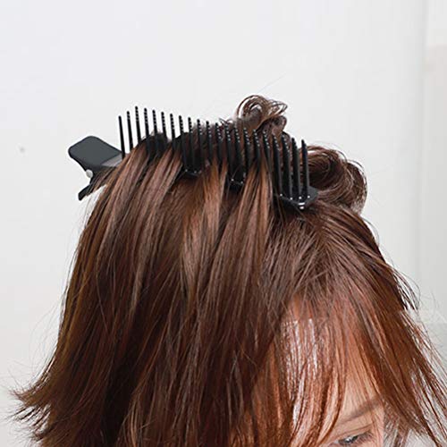 GOTOTOP 2PCS Black Hair Clip Comb Set Multifunctional Salon Styling Tool