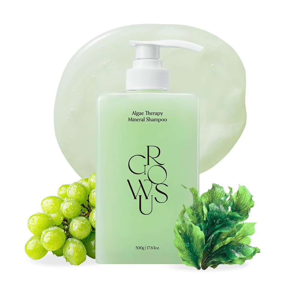 Algae Therapy Seaweed Shampoo - Marine Peptide & Biotin Formula | Volumizing Scalp Strengthening Wash | 16.9 Fl Oz (500ml)
