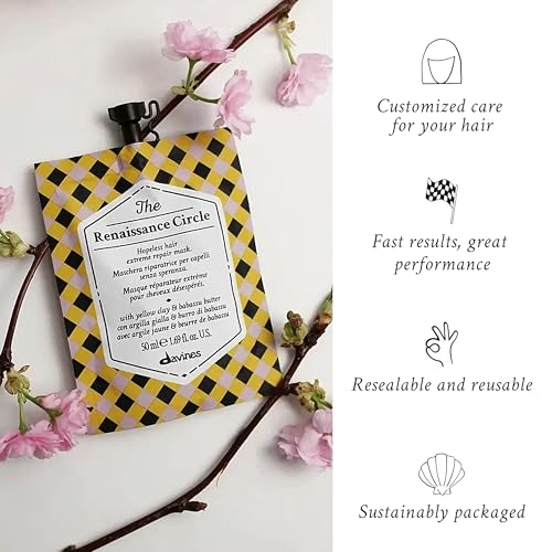 Davines The Circle Chronicles Renaissance Hair Mask - Travel Size for Damage Protection