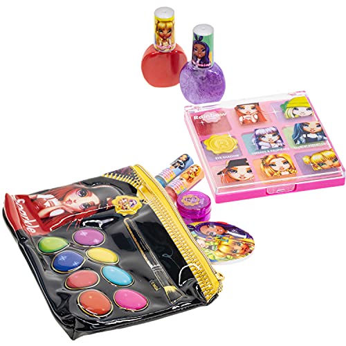 Rainbow High Townley Girl Cosmetic Makeup Set for Kids - Lip Gloss, Nail Polish & Eye Shadow
