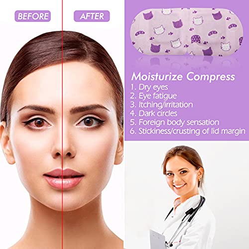 Jekeno Lavender Steam Eye Mask - 16 Packs Self-Heating Warm Compress for Dry Eyes