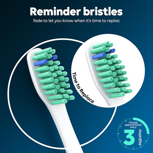 4 Pack Replacement Toothbrush Heads for Philips Sonicare - Compatible with E-Series, Essence, Xtreme, Elite, Advance, CleanCare