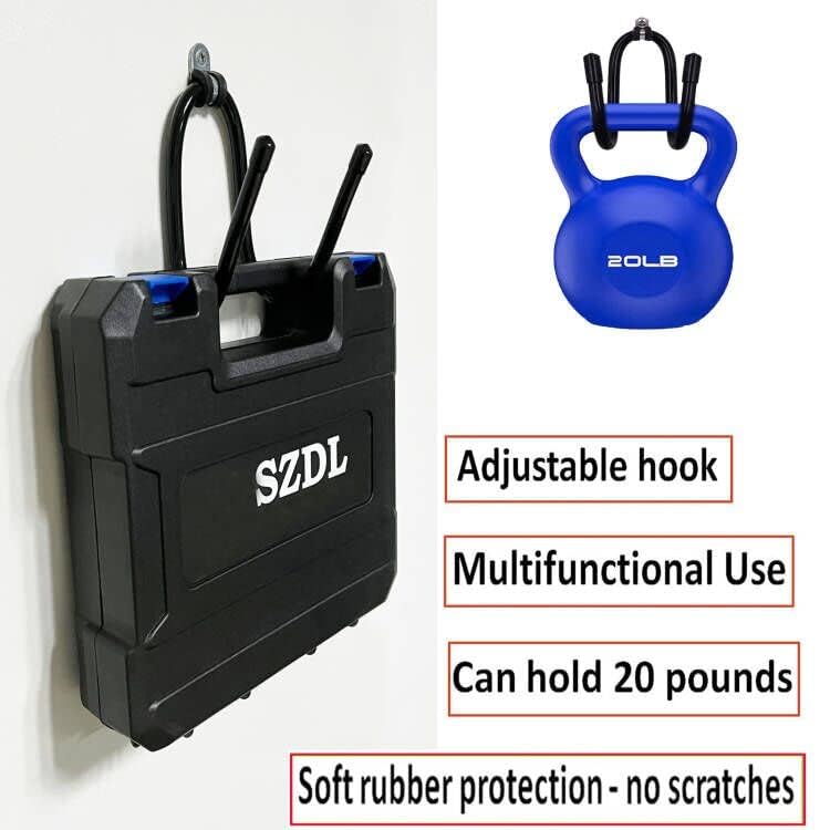 AUXPhome Wall Mount Power Tool Organizer Rack - Holds 4 Drills