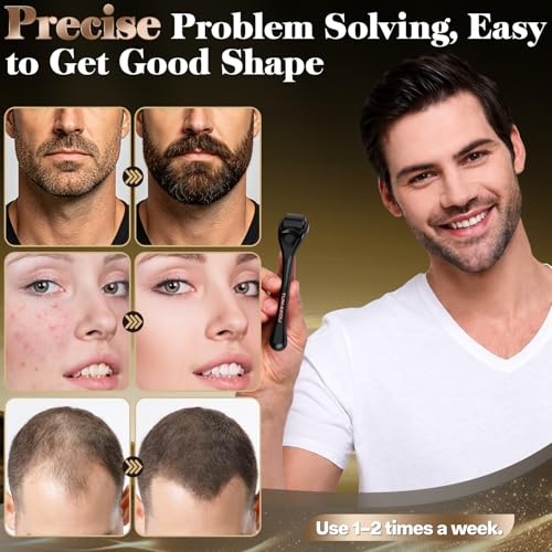 TUMAKOU Microneedling Derma Roller for Face & Scalp - 0.25mm