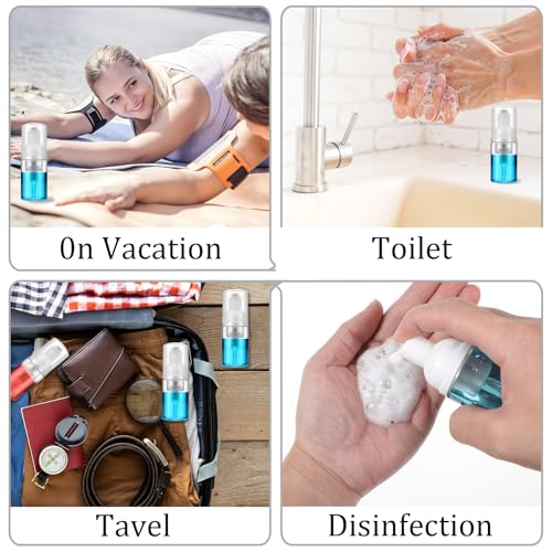 30ml Foam Pump Bottles - 24 Pack Travel Soap Dispenser
