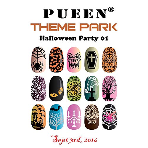 Nail Art Stamping Plate - Halloween Party 01 Theme Park Collection