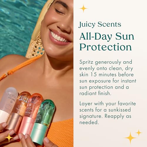 Kopari Paradiso Sun Juice SPF 30 Body Mist - Coconut Cream, Water-Resistant, Non-Sticky, 80-Minute UV Protection