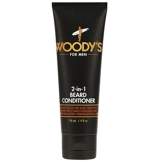 Woody's 2-in-1 Beard Conditioner – Face Moisturizer & Conditioner for Dry Flaky Beards with Botanicals, Beard Softener for Men, 4 oz