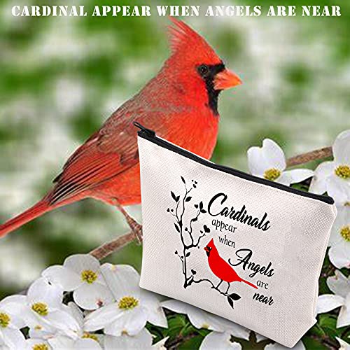 Cardinal Memorial Sympathy Travel Pouch - Cardinals Appear Memorial Gift
