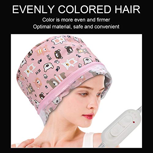 Betued Hair SPA Electric Heating Cap, Adjustable Oil Treatment Steamer Hat (US)