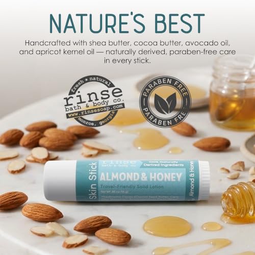 Rinse Bath & Body Honey & Almond Solid Lotion Stick - 0.5 oz Moisturizer