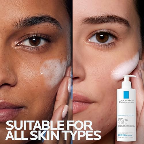 La Roche-Posay Toleriane Hydrating Facial Cleanser 13.52 Fl Oz – Gentle Daily Wash with Niacinamide & Ceramides for Sensitive Skin