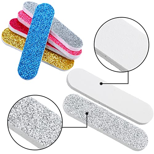 Professional 100 Pcs Nail Files Bulk Emery Boards 180 Grit for Nail Care