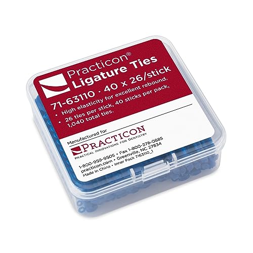 Practicon 1040 Elastic Ligature Ties for Braces - Light Pink