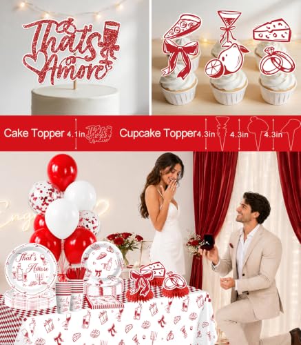 That's Amore Italian Party Kit for 25 Guests | Complete Decorations Set