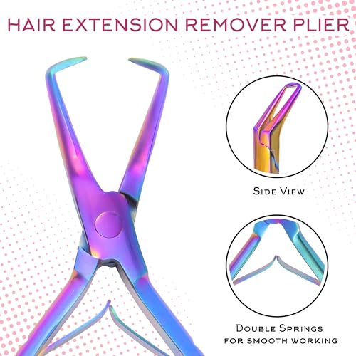 SIVOTE 6-Pack Multicolor Hair Extension Tools Kit for Micro Link & Itip Applications