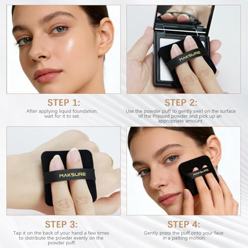 Maksure Translucent Pressed Powder - 24HR Oil Control & Matte Finish