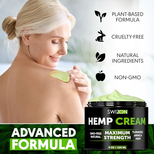 Maximum Strength Hemp Cream with Arnica & Aloe - 4 OZ