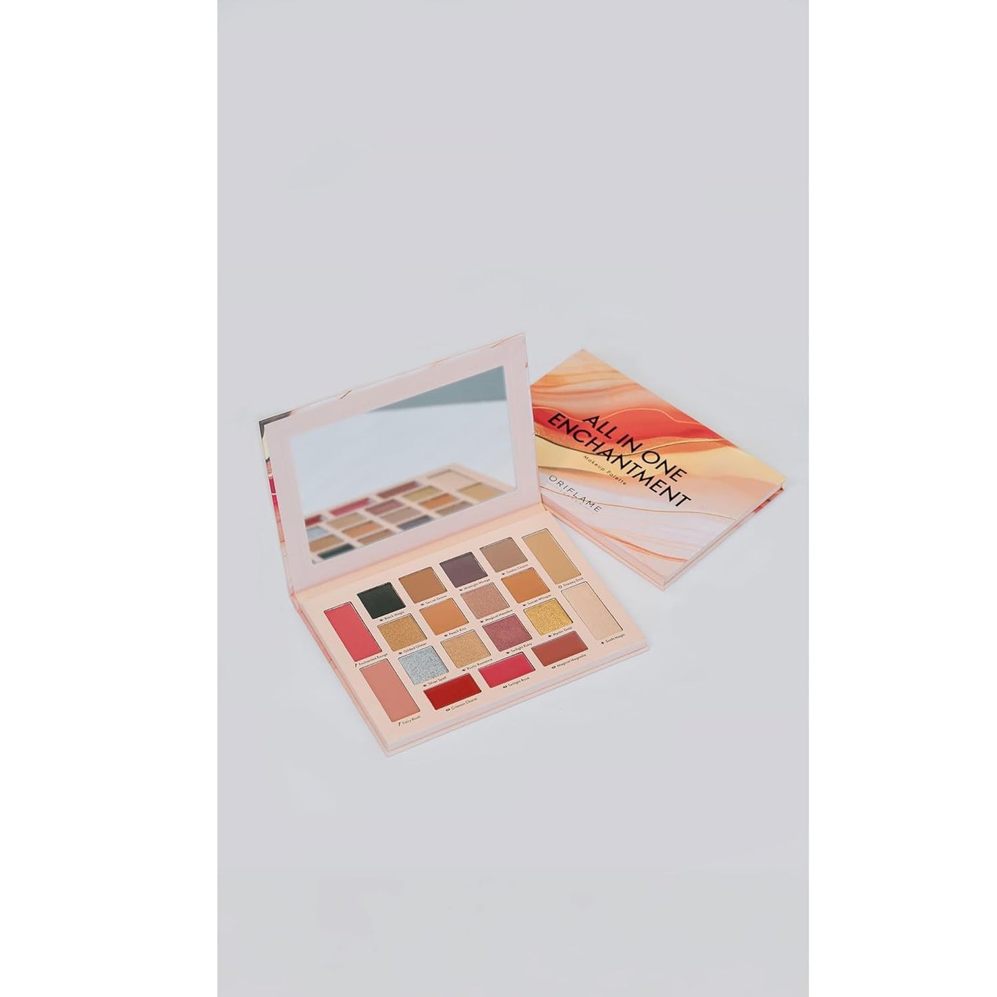 Ory flame All in One Enchantment Eyeshadow Palette, Metallic and Matte Shades, Multicolor Pressed Powder, Professional Makeup Kit