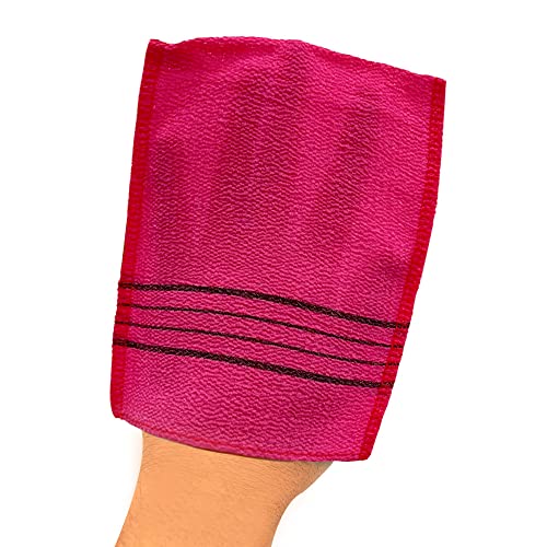 Korean Exfoliating Bath Mittens 20pcs - Soft Viscose Rayon Body Scrub Cloths