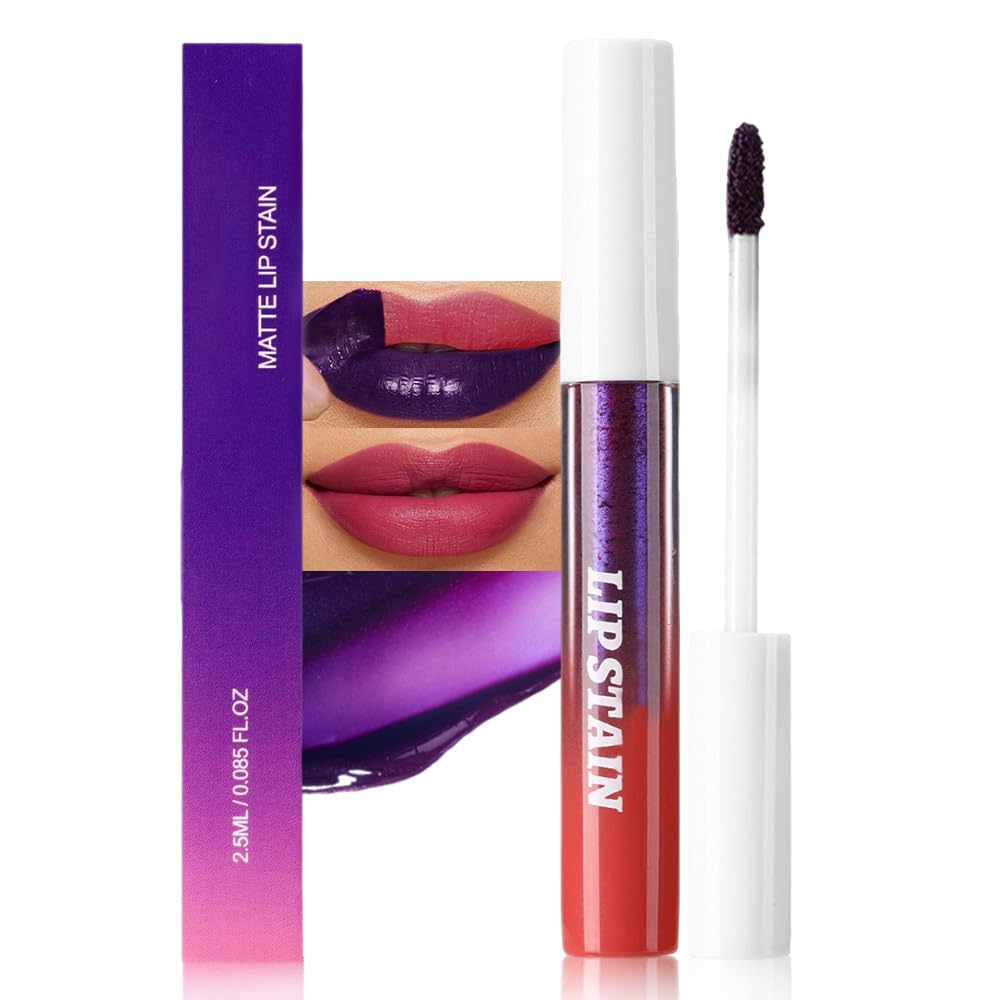 Warm Nude Pink Lip Stain - Matte Finish, Transfer Proof, Long Lasting Waterproof Lip Tint | Highly Pigmented 24-Hour Wear