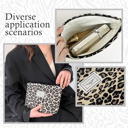 Sunolkie 2-Pack Corduroy Makeup Bag - Travel Cosmetic Pouch Organizer