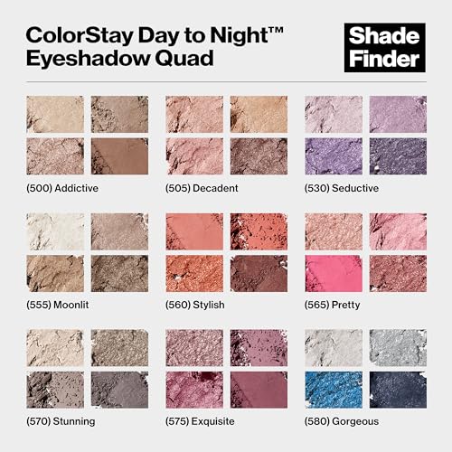 REVLON ColorStay Day to Night Eyeshadow Quad - Longwear Palette