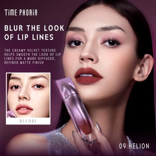 TIMEPHORIA Nebula Velvet Lip Cream 09 Helion Soft Blur Matte Lip Tint