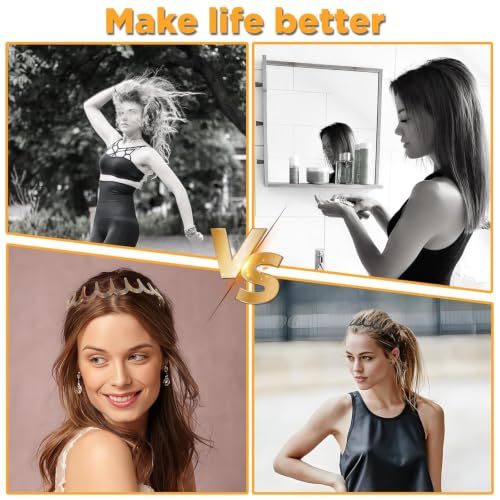 2-Pack Zigzag Headbands for Women - Non-Slip U-Shaped Hair Accessories