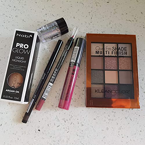 Beauty Makeup Set - 5 Full Size Cosmetic Products for Eyes, Lips & Face | Perfect Gift Under $10