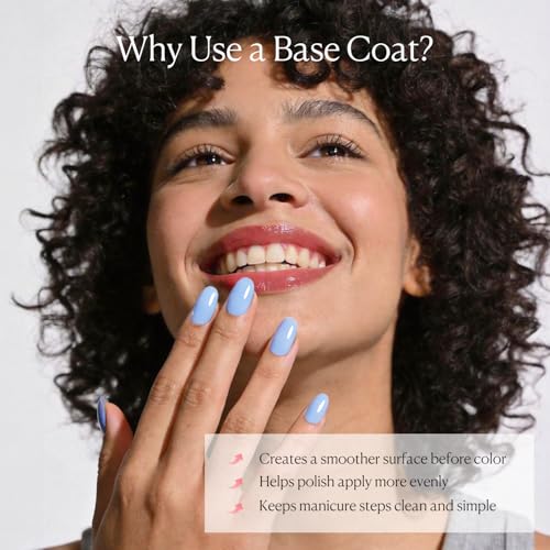 AZUREBEAUTY Clear Base Coat Nail Polish - Quick Dry & Smooth Formula
