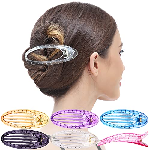RC Roche 6-Piece Flat Hair Clips - No Crease Duckbill Styling Hair Grips